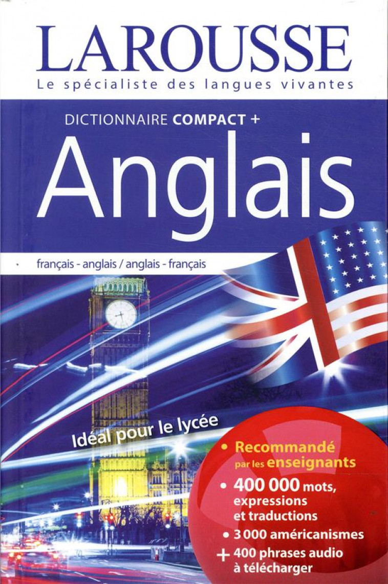 DICTIONNAIRE COMPACT PLUS FRANCAIS-ANGLAIS - COLLECTIF - LAROUSSE