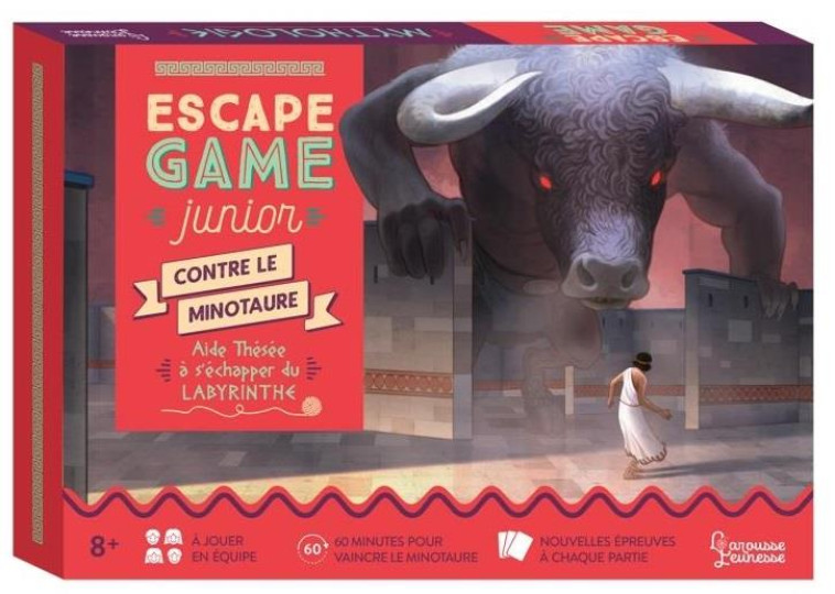 ESCAPE GAME JUNIOR - CONTRE LE MINOTAURE - AIDE THESEE A S-ECHAPPER DU LABYRINTHE - LEBRUN/AUDRAIN - NC