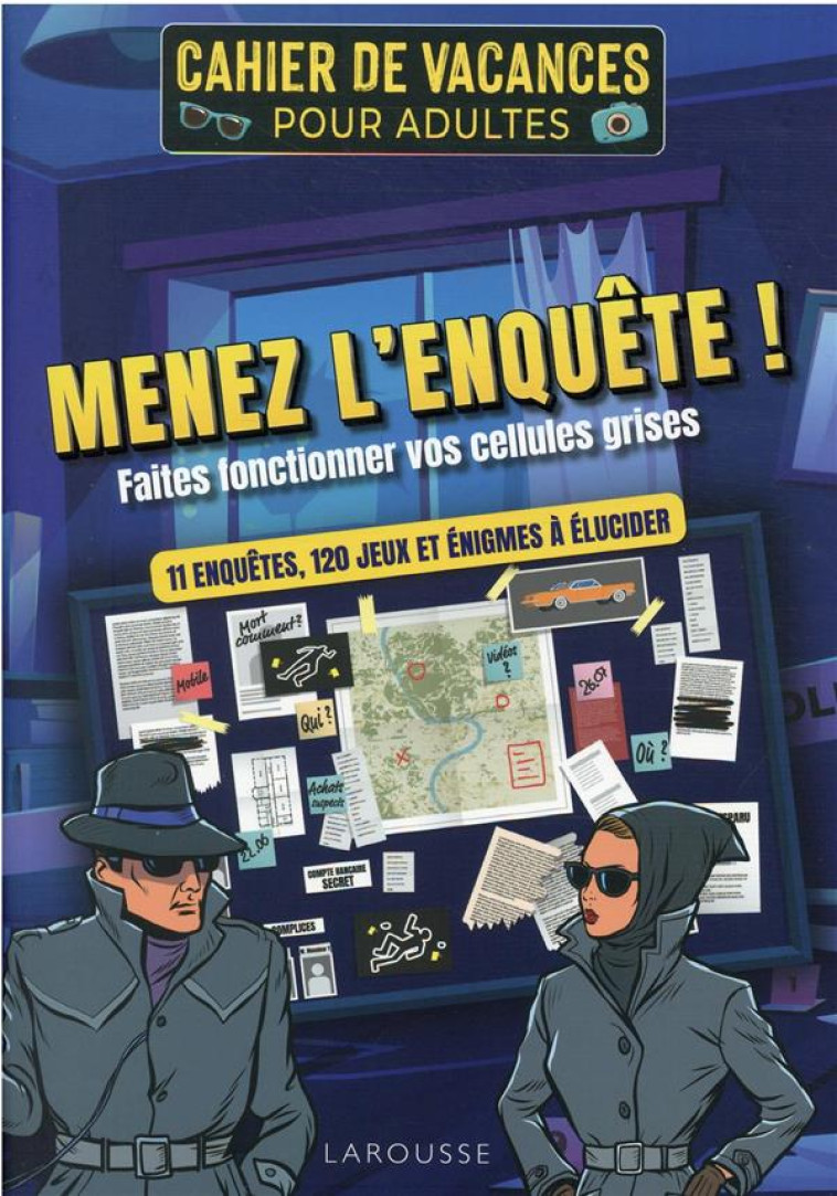 CAHIER DE VACANCES ADULTE CRIMES - BOUVIER FABRICE - LAROUSSE