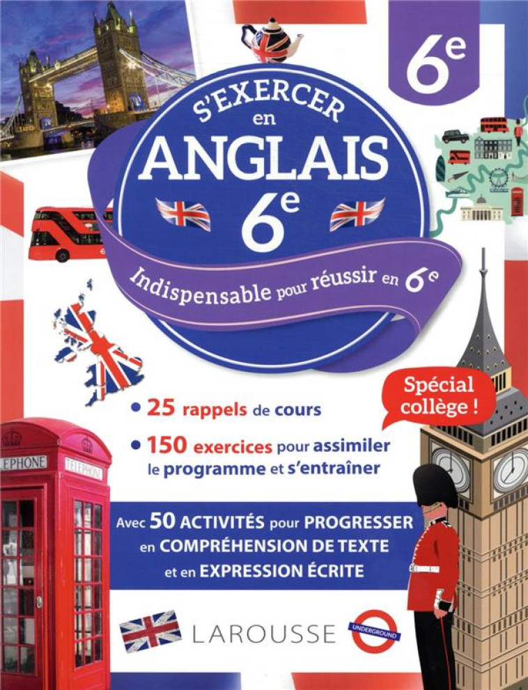 LES CAHIERS BILINGUES LAROUSSE ANGLAIS 6E - COLLECTIF - LAROUSSE