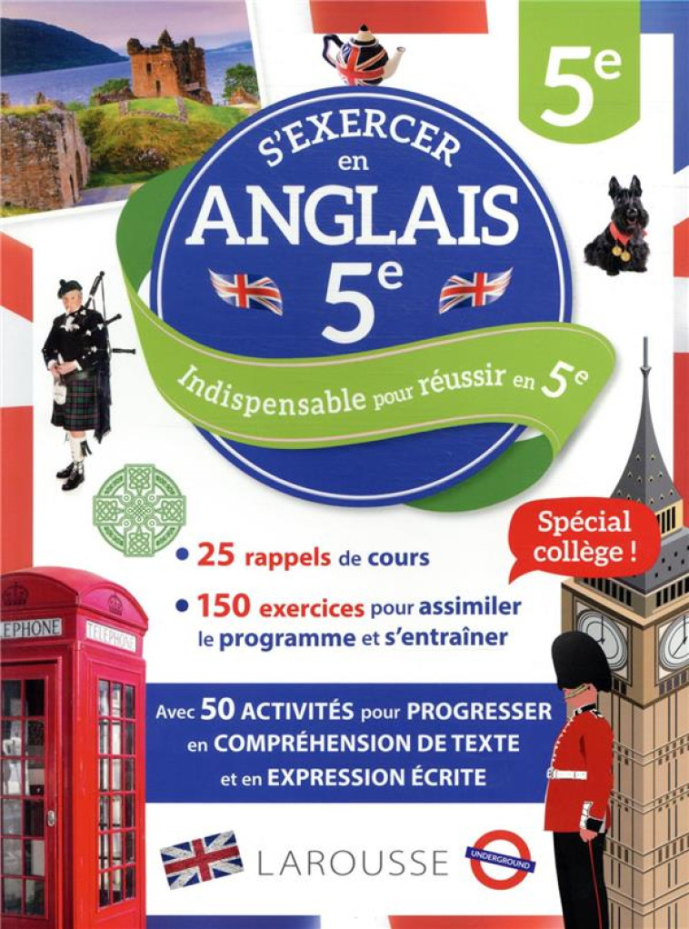 LES CAHIERS BILINGUES LAROUSSE ANGLAIS 5E - COLLECTIF - LAROUSSE