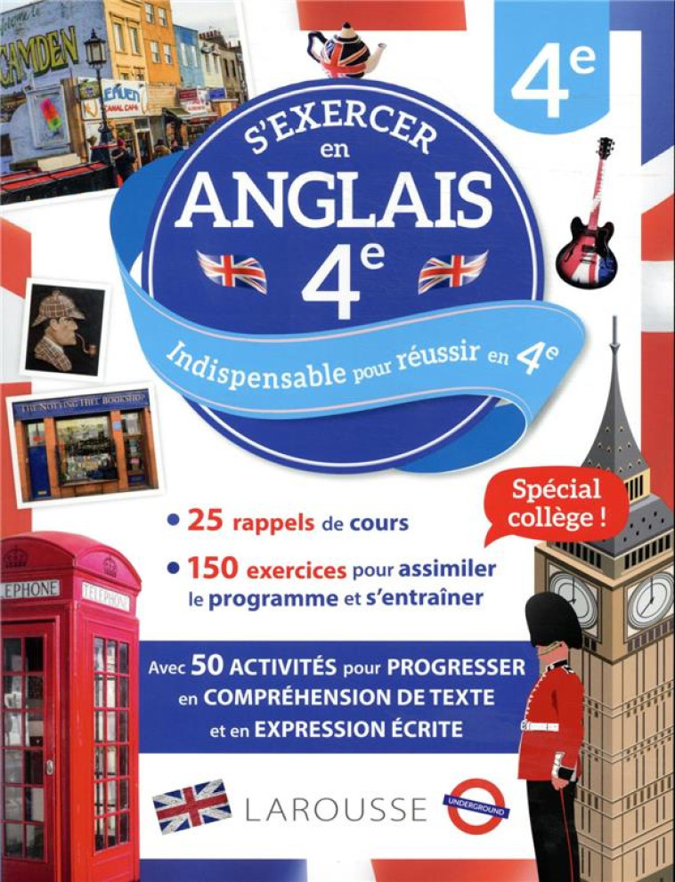 LES CAHIERS BILINGUES LAROUSSE ANGLAIS 4E - COLLECTIF - LAROUSSE