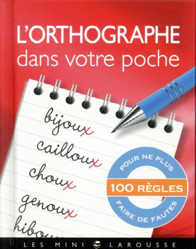 L-ORTHOGRAPHE DANS VOTRE POCHE - VULIN ANDRE - LAROUSSE