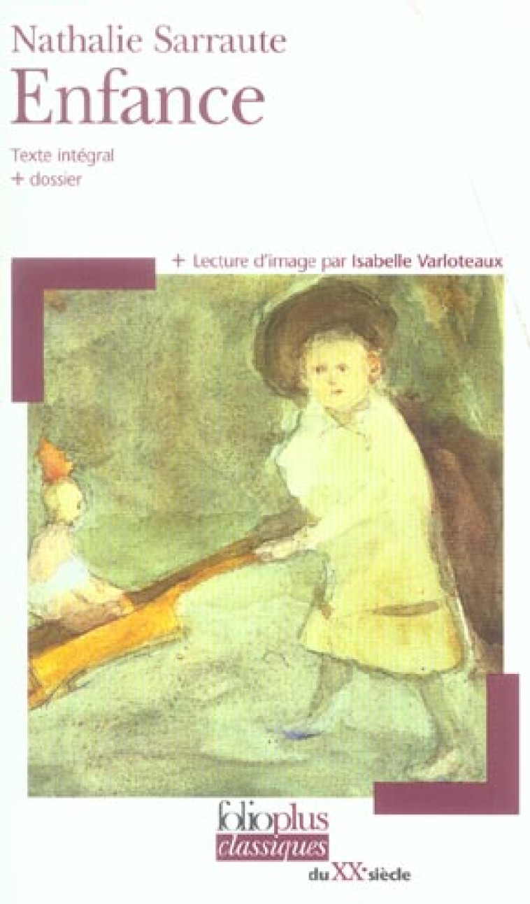 ENFANCE  SARRAUTE - SARRAUTE NATHALIE - GALLIMARD