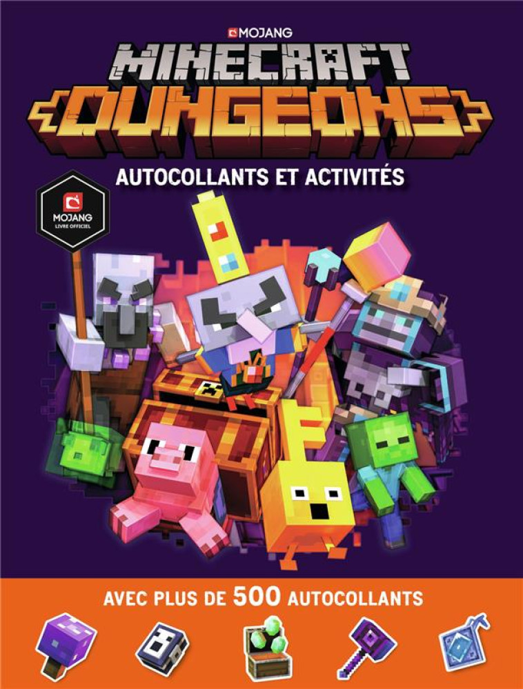 MINECRAFT : DUNGEONS AUTOCOLLANTS ET ACTIVITES (TP) - COLLECTIF/MARSH - GALLIMARD