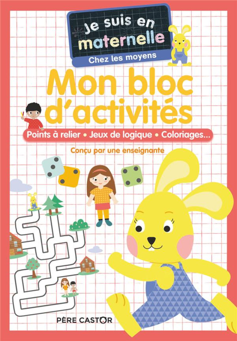 MATERNELLE - MON BLOC DE JEUX DE MOYENNE SECTION - CHEF D-HOTEL - FLAMMARION