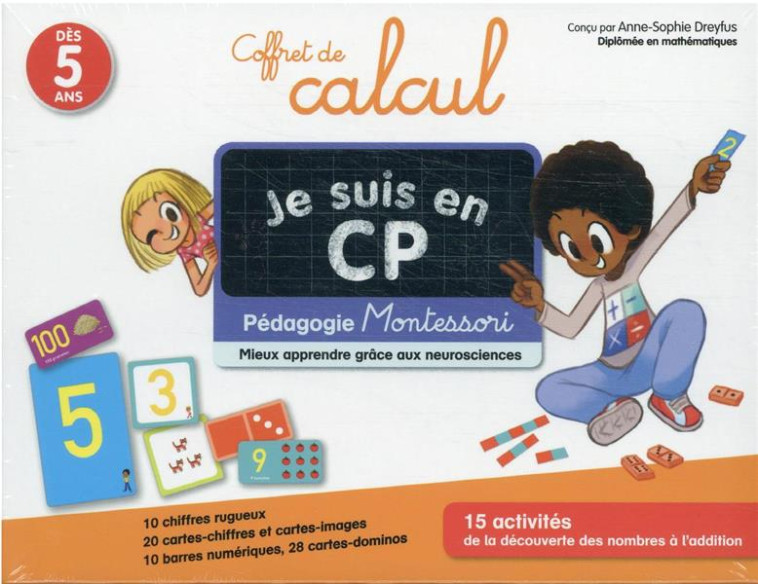 COFFRET DE CALCUL JE SUIS EN CP - PEDAGOGIE MONTESSORI - MIEUX APPRENDRE GRACE AUX NEUROSCIENCES - RISTORD/DREYFUS - FLAMMARION