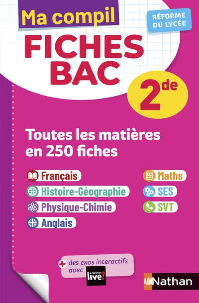 MA COMPIL FICHES BAC 2DE - AILLET/CASSOU-NOGUES - CLE INTERNAT