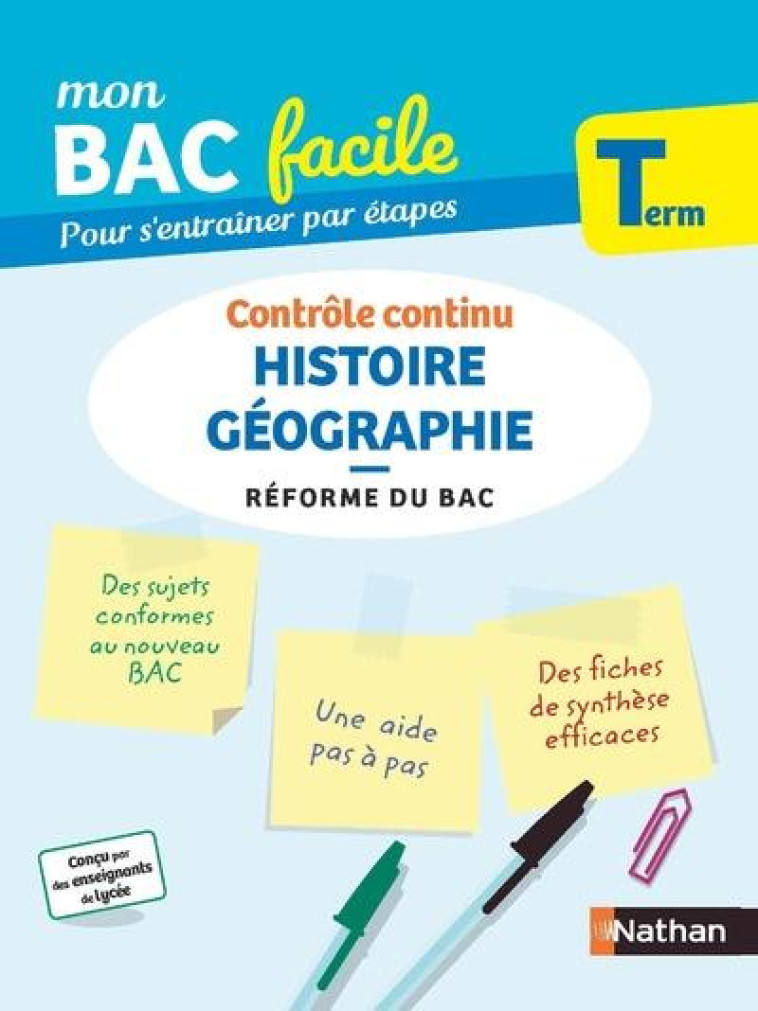 MON BAC FACILE HISTOIRE GEOGRAPHIE TERMINALE - COLLECTIF - CLE INTERNAT