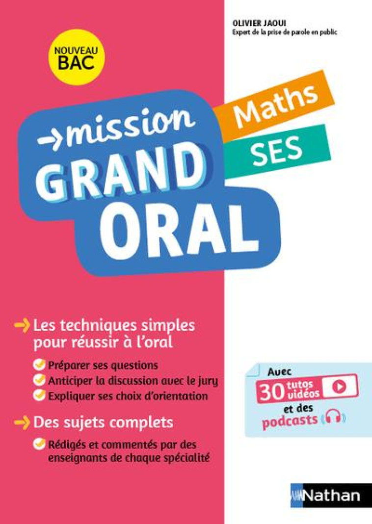 MISSION GRAND ORAL - MATHS SES - JAOUI OLIVIER - CLE INTERNAT