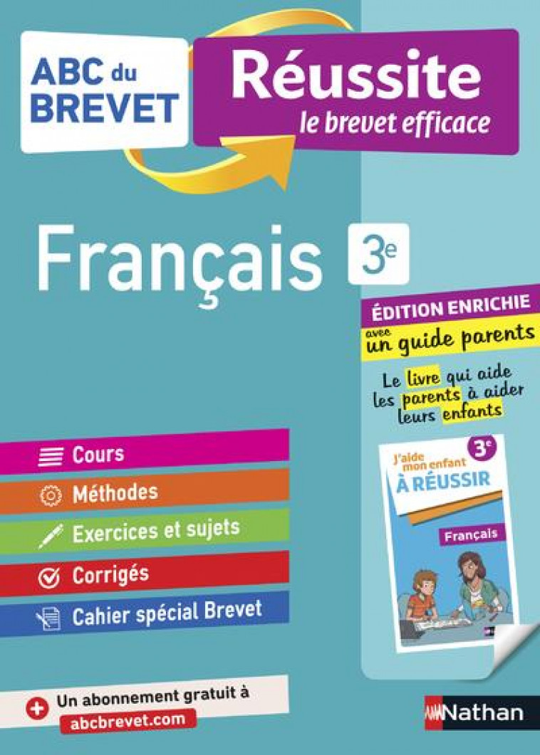 REUSSITE FAMILLE - FRANCAIS 3E - CAZANOVE CECILE DE - CLE INTERNAT