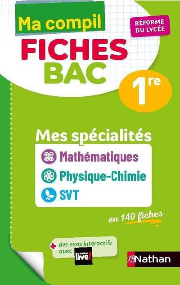 COMPIL FICHES MATHS / PC / SVT - 1RE - DESROUSSEAUX/CAMARA - CLE INTERNAT