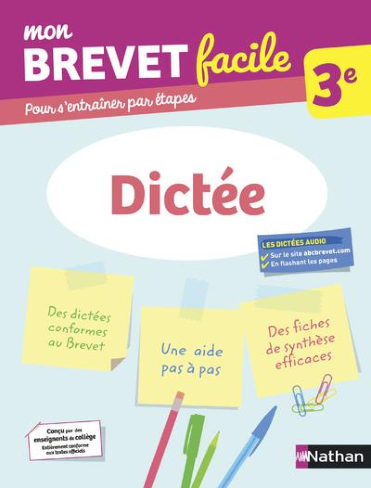 BREVET FACILE - DICTEE 3E - YOUNES-KACED DALILA - CLE INTERNAT