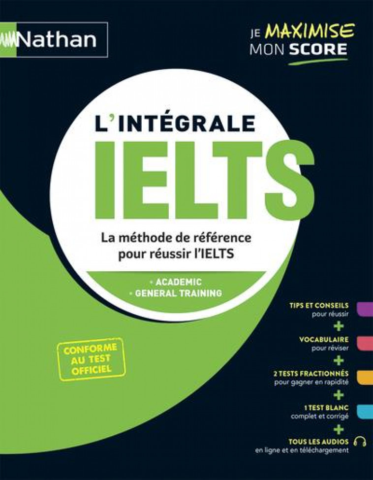 IELTS - LIVRE (JE MAXIMISE MON SCORE) - 2021 - MURDOCH STERN/PARKER - CLE INTERNAT