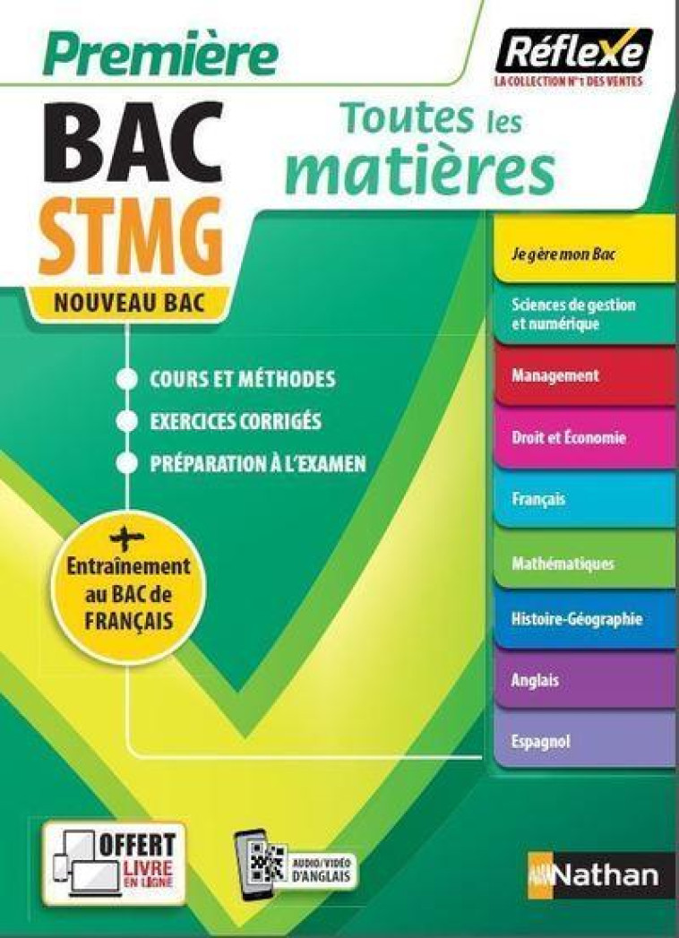 TOUTES LES MATIERES STMG 1ERE - REFLEXE N 23 2021 - CARNAT/DAVID/LAFOLIE - CLE INTERNAT