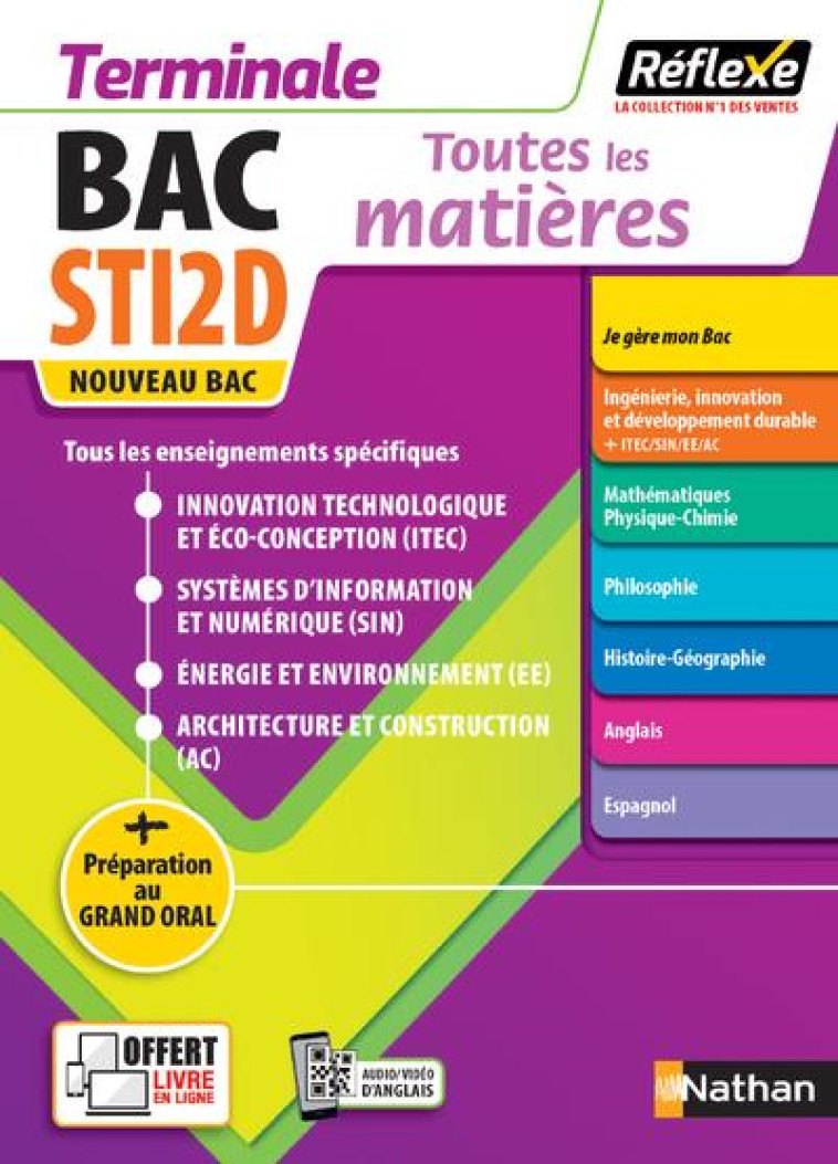 TOUTES LES MATIERES STI2D TERMINAL - REFLEXE N 22 2021 - COLLECTIF - CLE INTERNAT