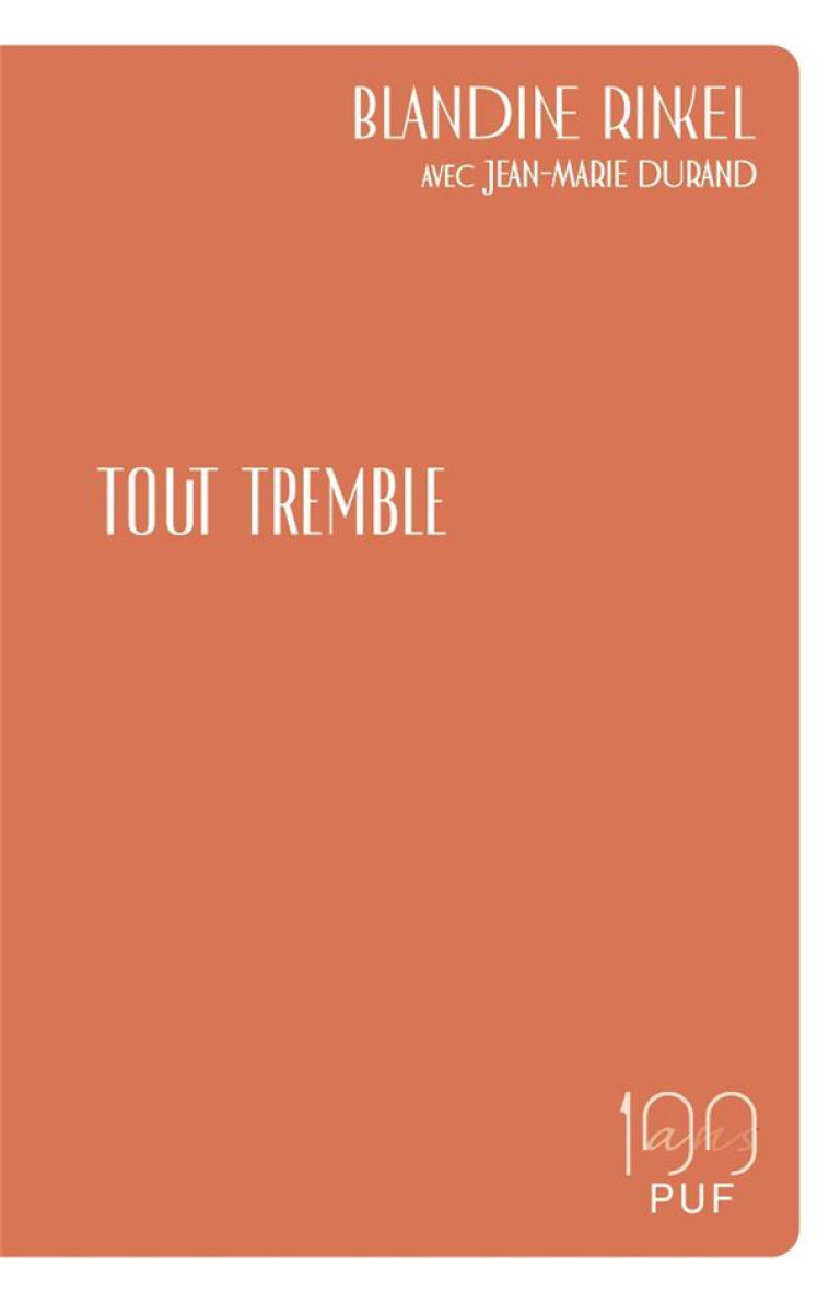 TOUT TREMBLE - RINKEL/DURAND - PUF