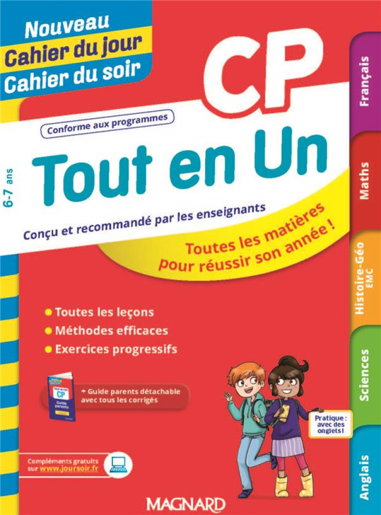 NOUVEAU CAHIER DU JOUR / CAHIER DU SOIR - TOUT EN UN CP - NASROUNE/SEMENADISSE - MAGNARD