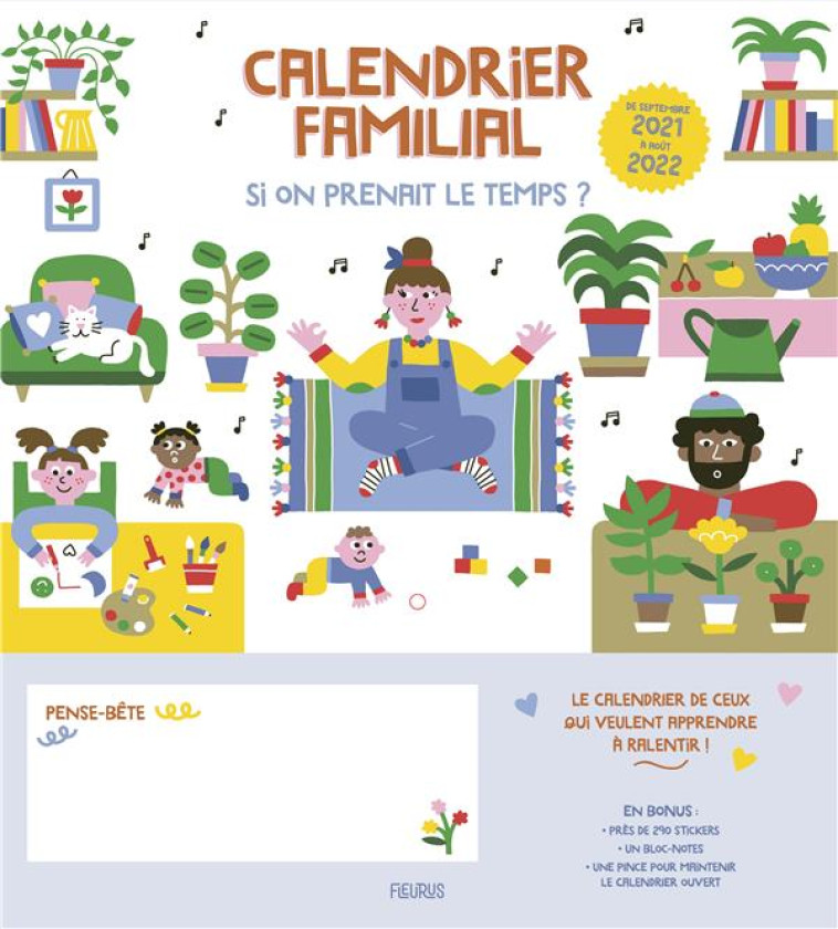 CALENDRIER FAMILIAL  SI ON PRENAIT LE TEMPS 2021-2022 - XXX - NC