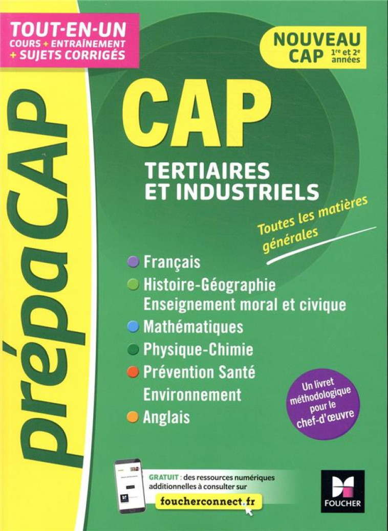 PREPACAP - CAP TERTIAIRES ET INDUSTRIELS - MATIERES GENERALES NOUV. PROGRAMMES-REVISION ENTRAINEMENT - AIMERIC/BOULANGER - FOUCHER