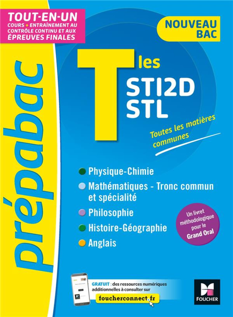 PREPABAC - TERMINALES STI2D/STL - NOUVEAU BAC - CONTOLE CONTINU ET EPREUVES FINALES - REVISION - VASSIAUX/VERLANT - FOUCHER