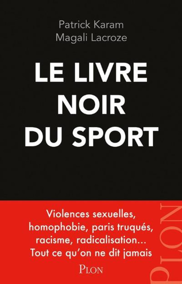 LE LIVRE NOIR DU SPORT - KARAM/LACROZE - PLON