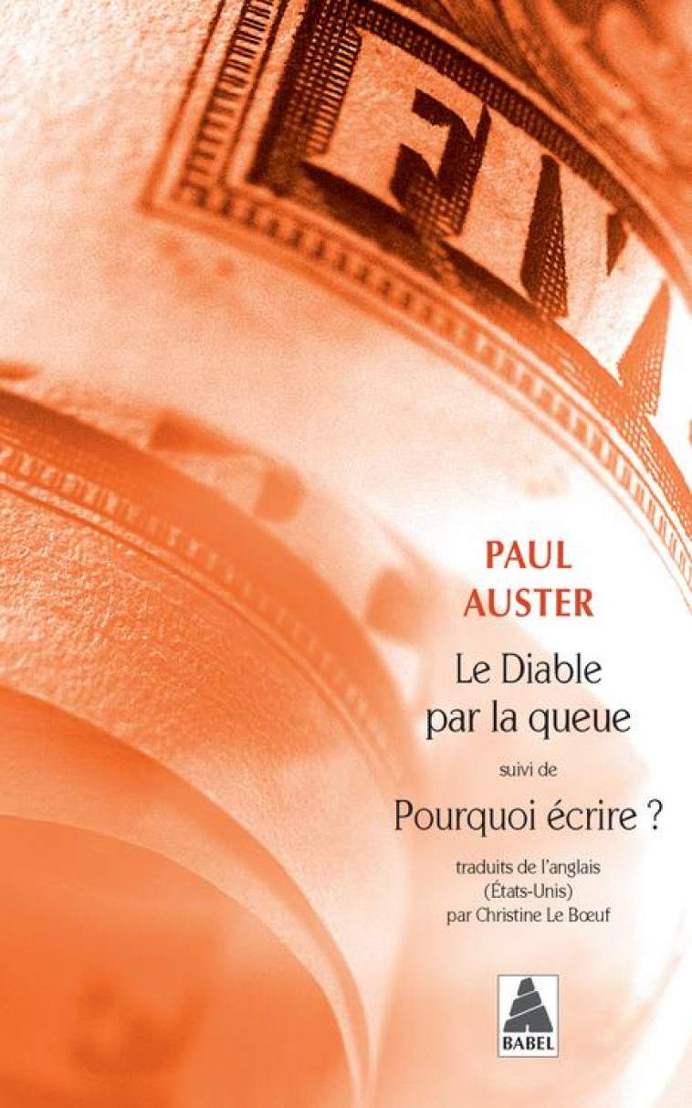 POURQUOI ECRIRE ? - AUSTER PAUL - ACTES SUD