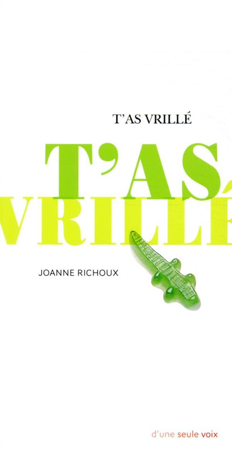 T-AS VRILLE - RICHOUX JOANNE - ACTES SUD