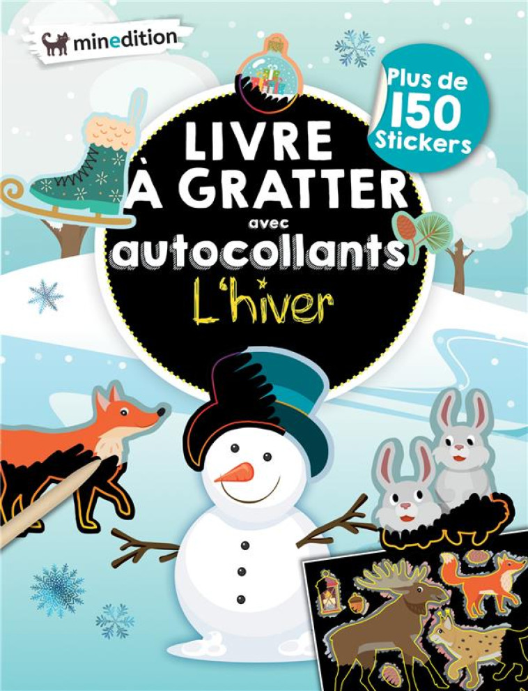 MON LIVRE D-AUTOCOLLANTS A GRATTER - L-HIVER - SCHINDLER EVA - MINEDITION