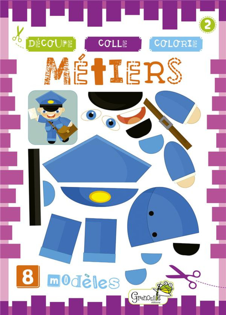 METIERS - BLOC DECOUPE - COLLECTIF - GRENOUILLE