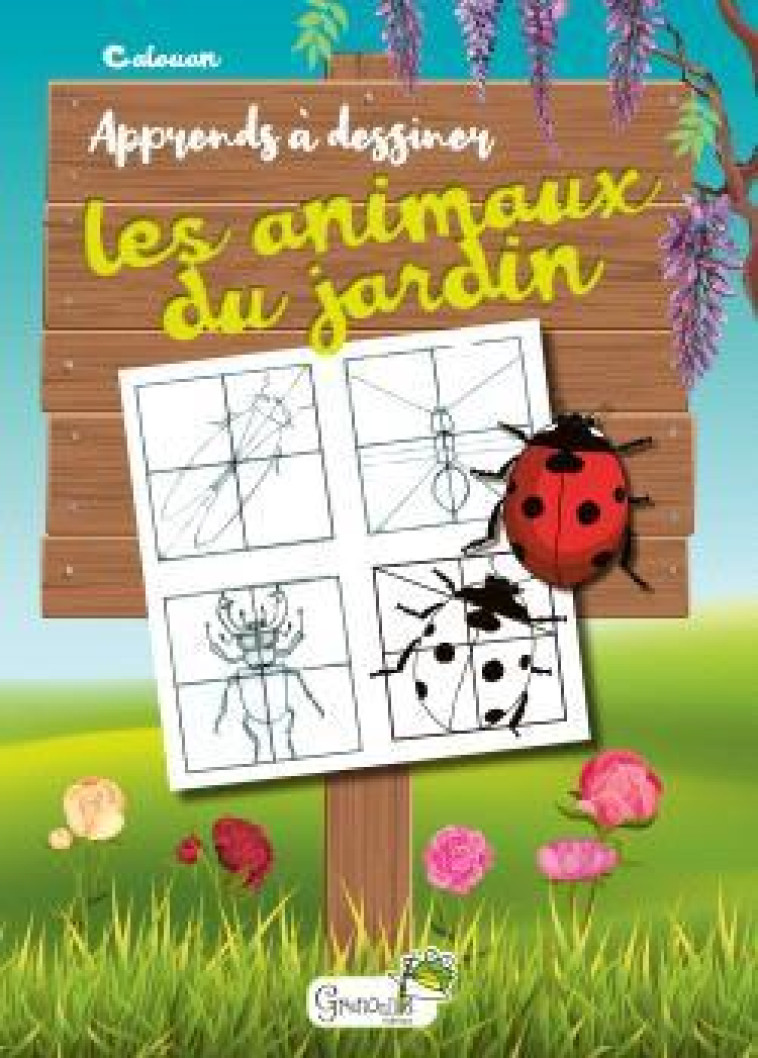 APPRENDS A DESSINER LES ANIMAUX DU JARDIN - CALOUAN - GRENOUILLE