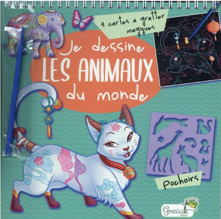 JE DESSINE LES ANIMAUX DU MONDE - COLLECTIF - NC