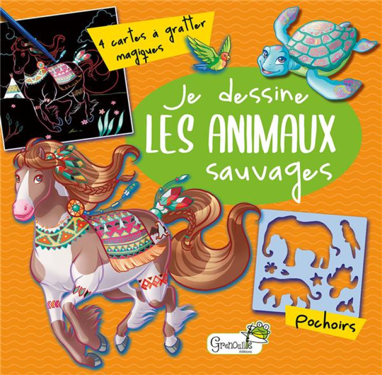 JE DESSINE LES ANIMAUX SAUVAGES - COLLECTIF - NC