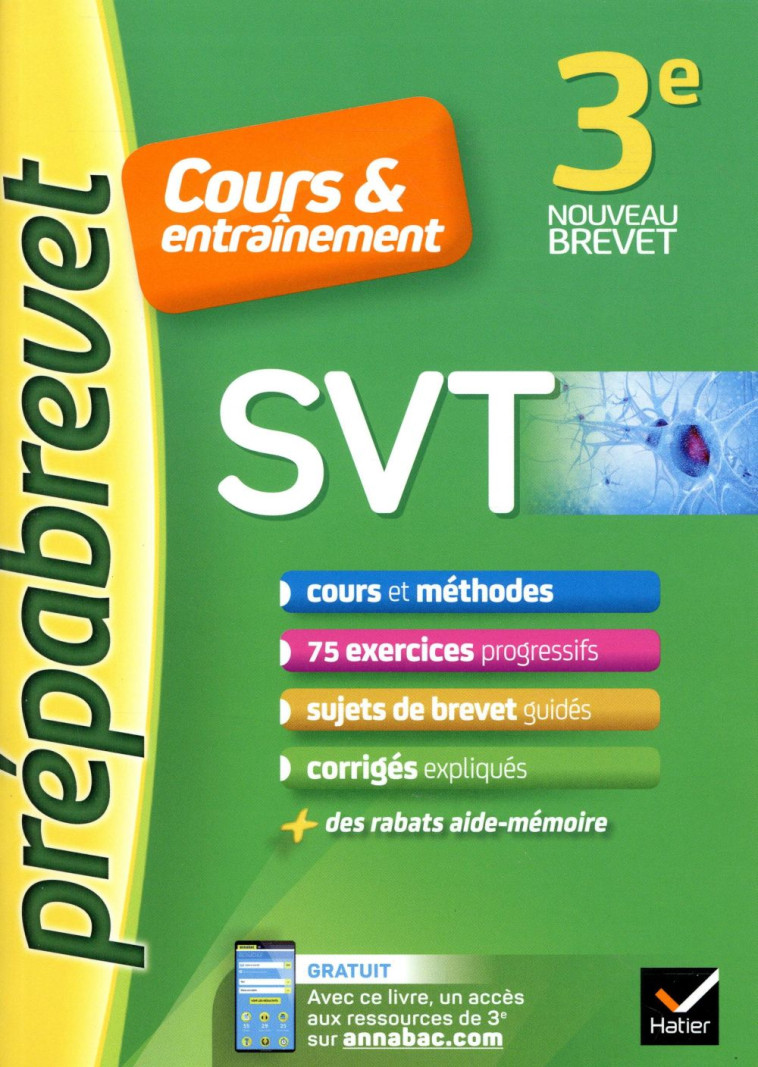 SVT 3E - PREPABREVET COURS & ENTRAINEMENT - MADOZ-BONNOT FABIEN - HATIER SCOLAIRE