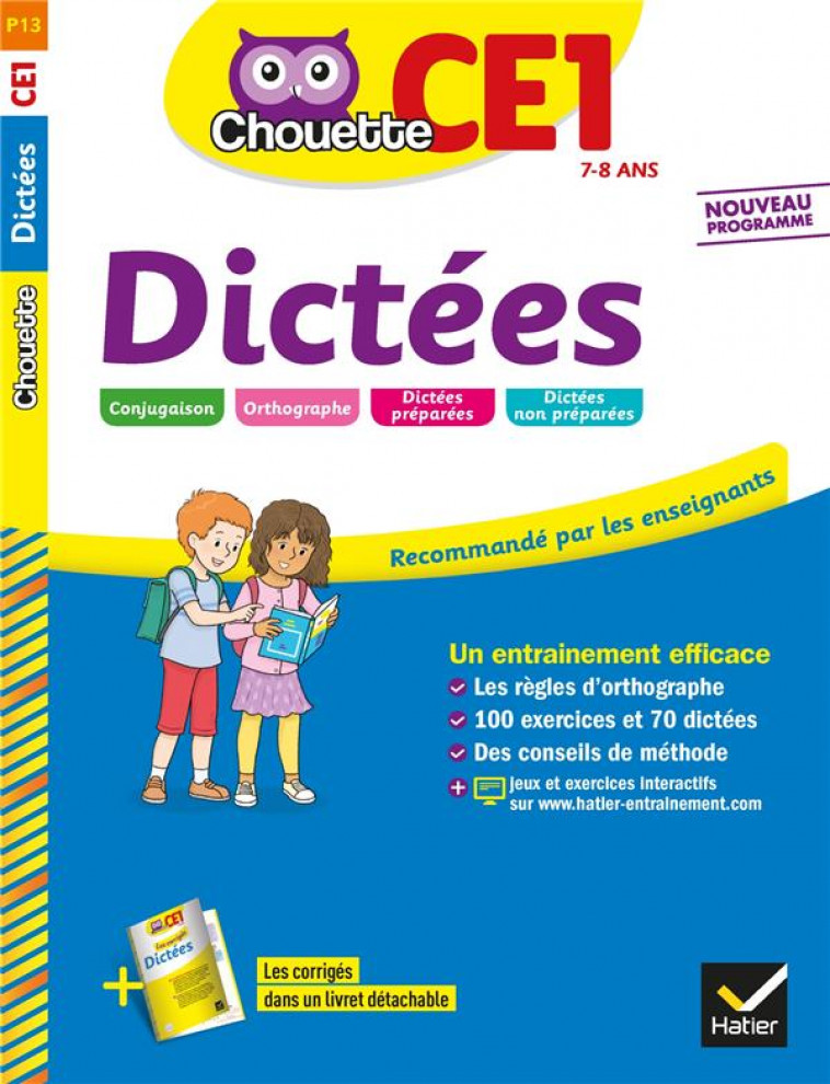 CHOUETTE DICTEES CE1 - VALLE SOPHIE - HATIER SCOLAIRE