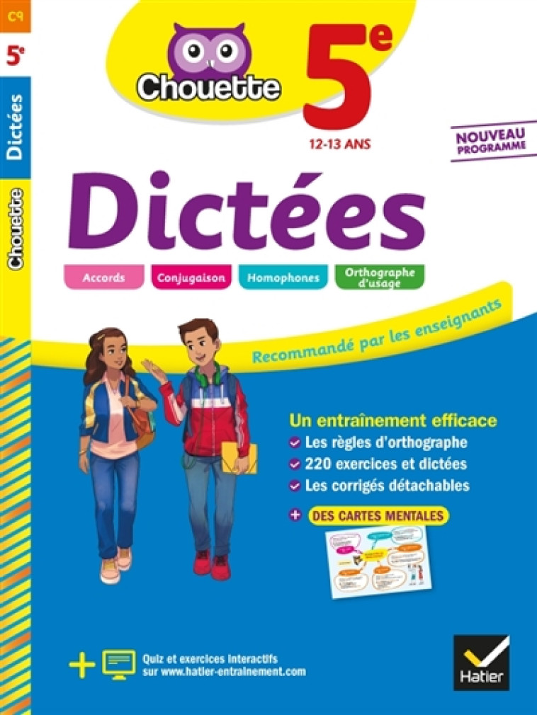 CHOUETTE  DICTEES 5E - - SAUVE FABIENNE - HATIER SCOLAIRE