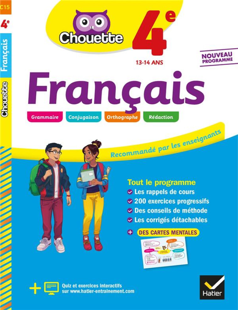 CHOUETTE FRANCAIS 4E - GIRARD/MAGGIORI - HATIER SCOLAIRE