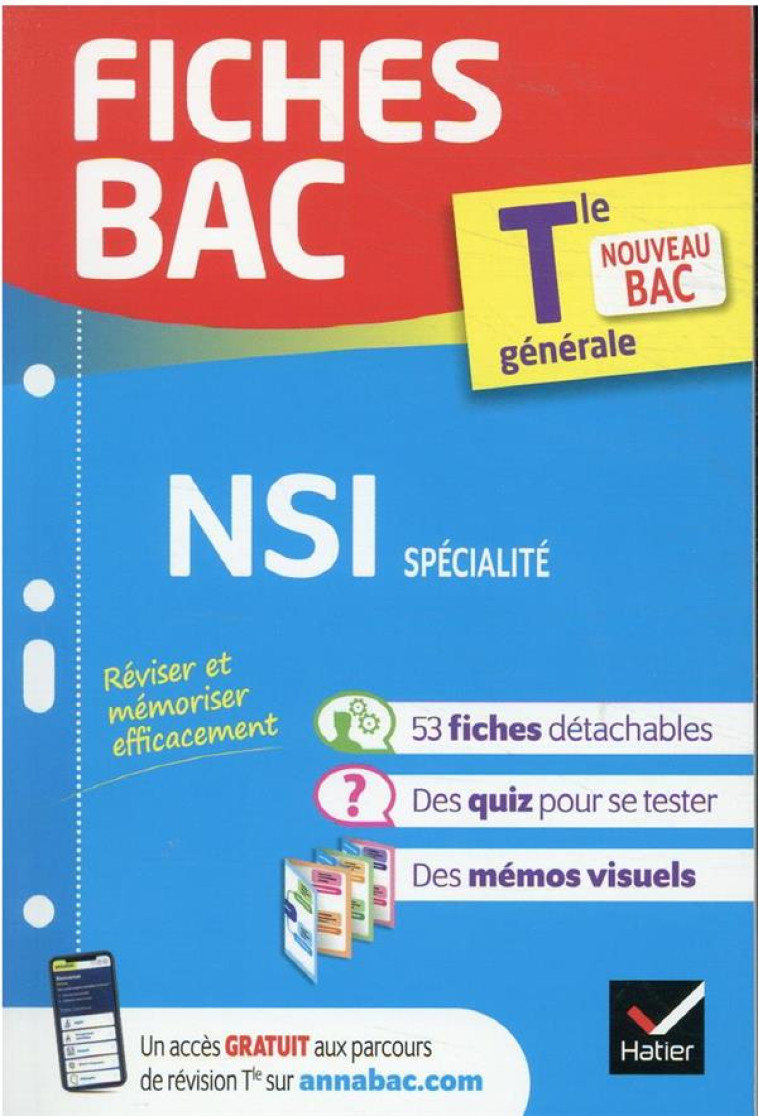 FICHES BAC NSI TLE GENERALE (SPECIALITE) - PROGRAMME DE TERMINALE (2021-2022) - PETROV/CONNAN/SIGNAC - HATIER SCOLAIRE