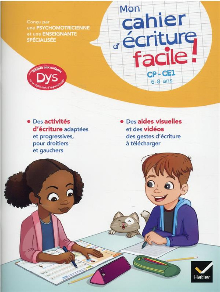 MON CAHIER D-ECRITURE FACILE ! DYS - BARGE/TESSIER - HATIER SCOLAIRE