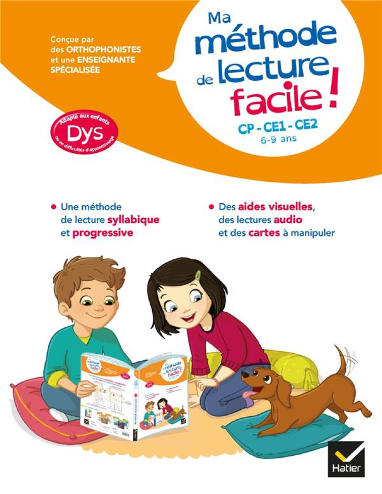 MA METHODE DE LECTURE SYLLABIQUE FACILE ! DYS - BARGE/TESSIER - HATIER SCOLAIRE