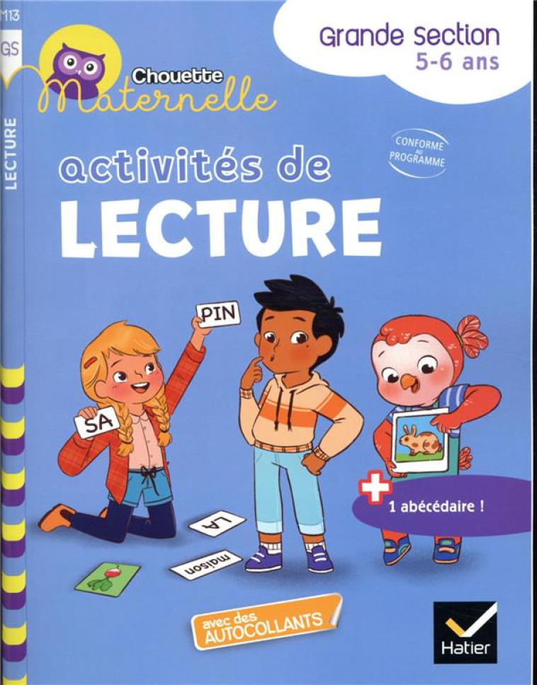 CHOUETTE MATERNELLE ACTIVITES DE LECTURE GRANDE SECTION - COHEN/ROULLIER - HATIER SCOLAIRE