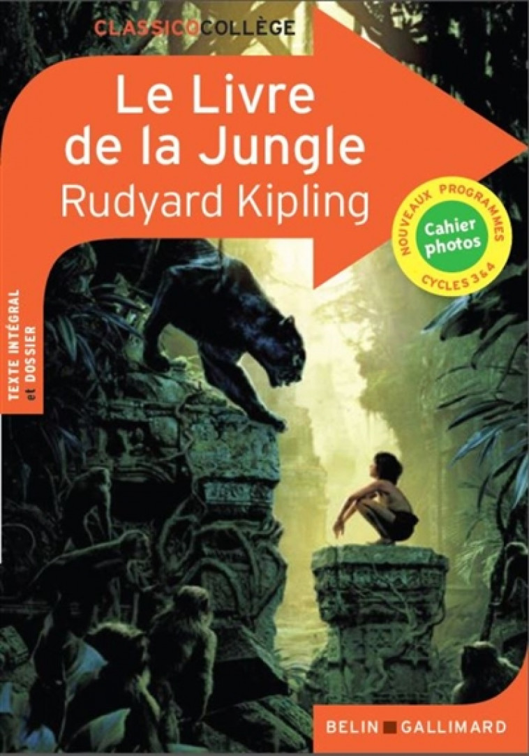 LIVRE DE LA JUNGLE DE RUDYARD K IPLING - KIPLING RUDYARD - Belin