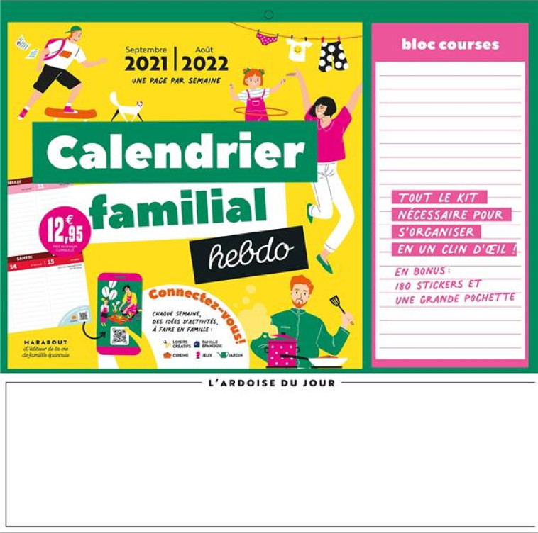 CALENDRIER FAMILIAL HEBDO 2021-2022 - XXX - NC