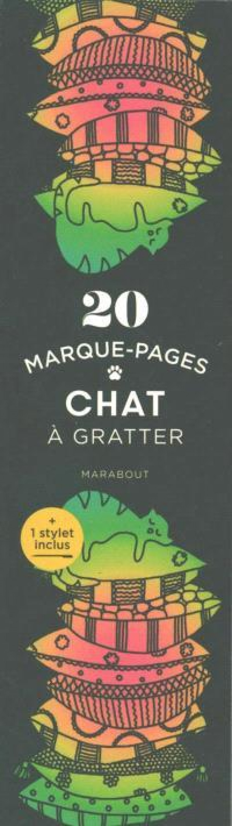 MARQUE-PAGES A GRATTER CHAT - XXX - MARABOUT