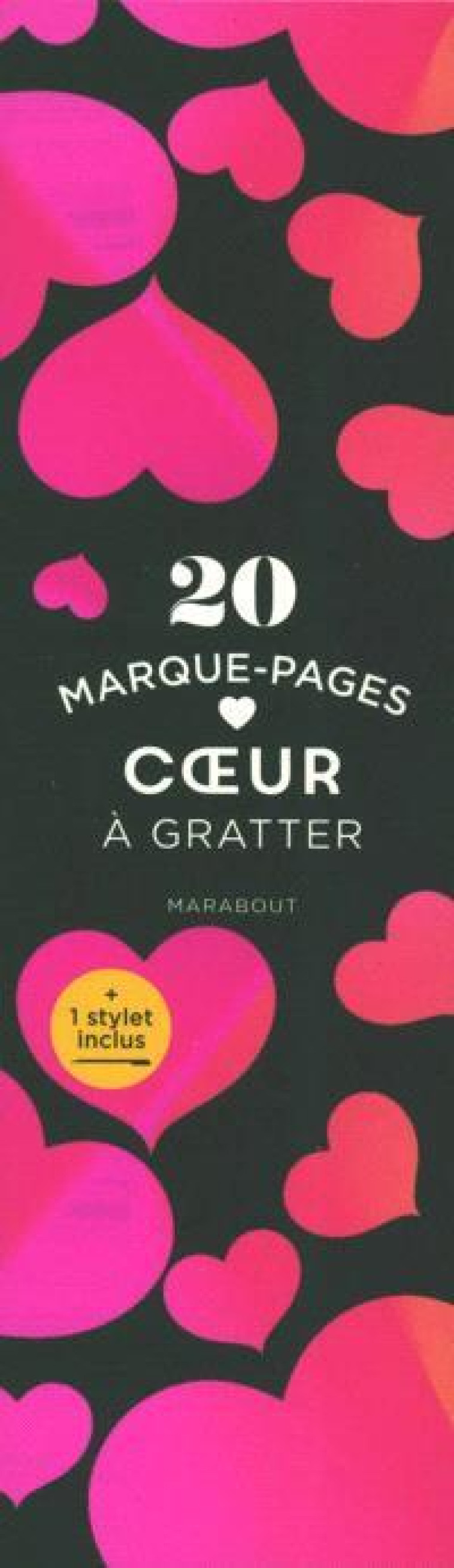 MARQUE-PAGES A GRATTER COEURS - XXX - MARABOUT