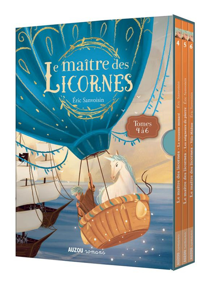 COFFRET TRILOGIE LE MAITRE DES LICORNES - TOMES 4 A 6 - SANVOISIN/FRENNA - PHILIPPE AUZOU