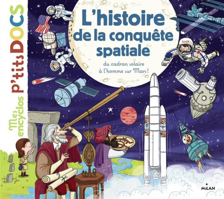 HISTOIRE CONQUETE SPATIALE ENCYCLO P-TITS D - LEDU/FRATTINI - Milan jeunesse