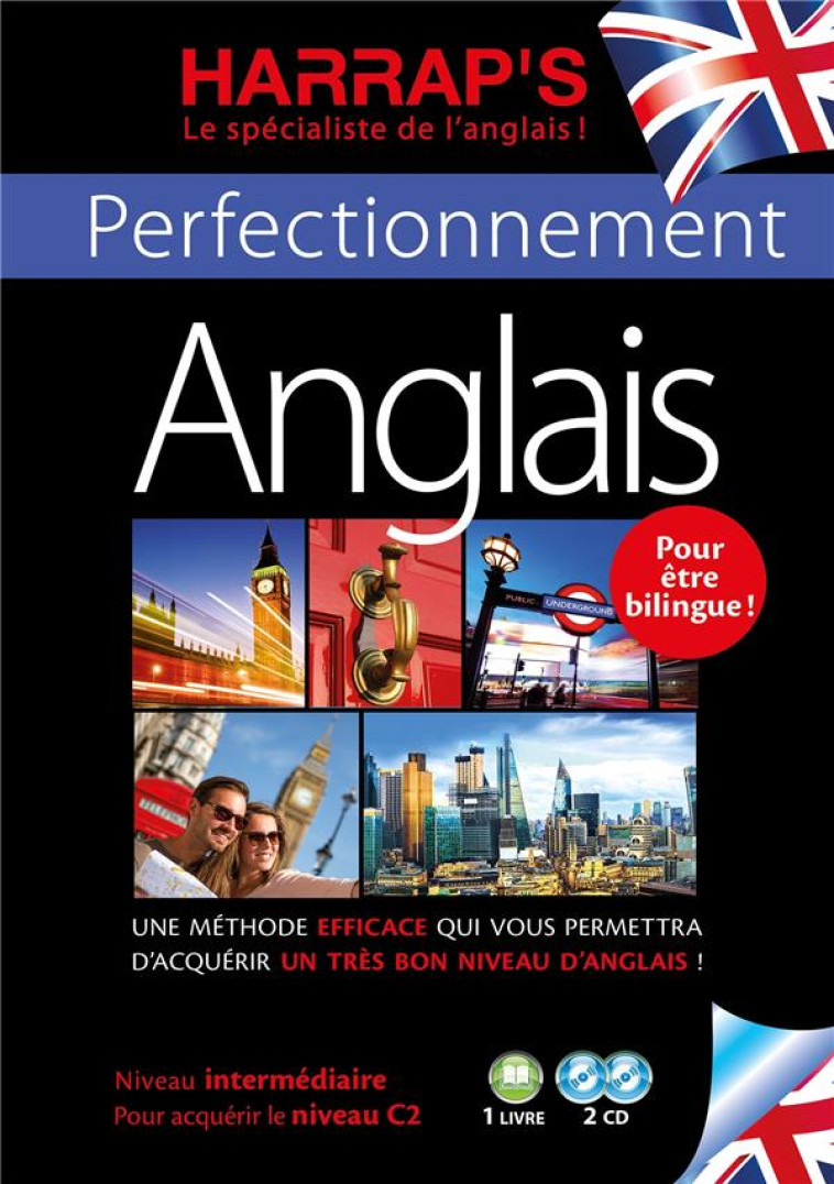 HARRAP-S METHODE PERFECTIONNEMENT ANGLAIS 2 CD + LIVRE - HOLSTEAD/ETIENNE - LAROUSSE