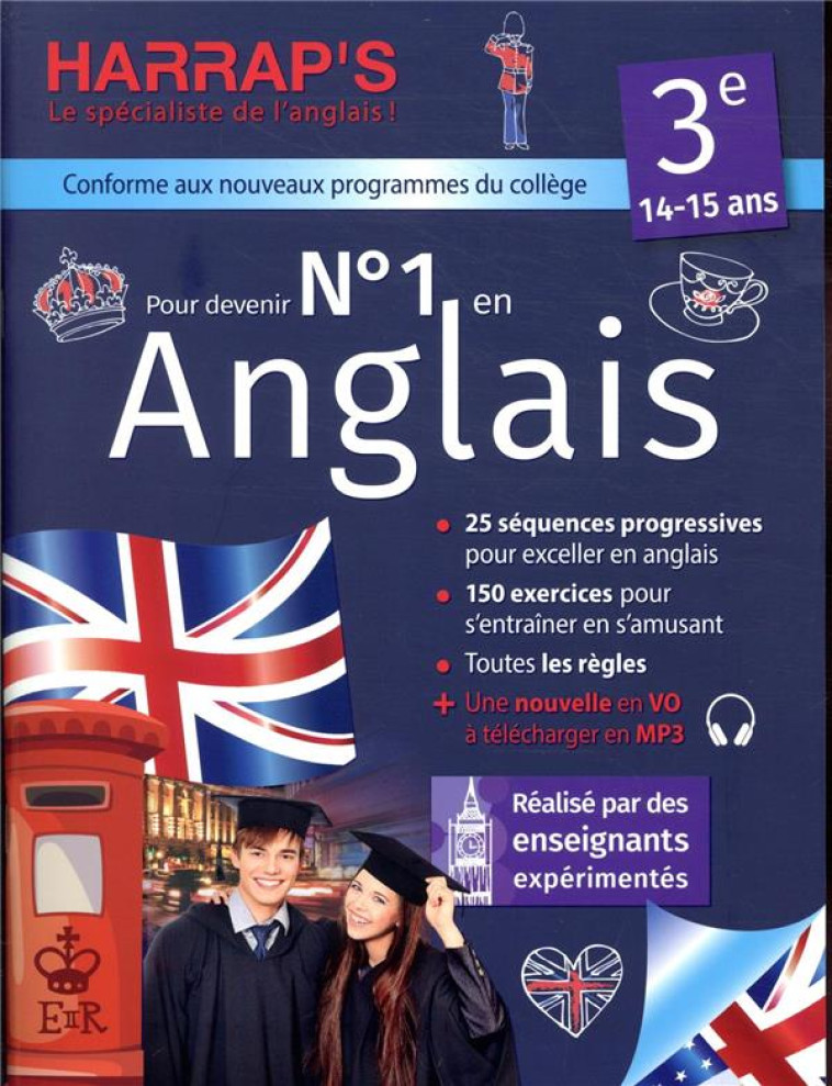 NUMERO 1 EN ANGLAIS 3E AVEC HARRAP-S - ROZENN ETIENNE - LAROUSSE