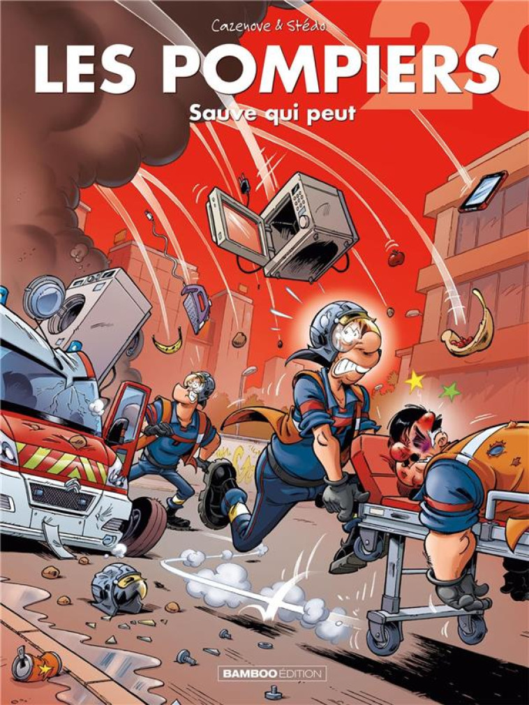 LES POMPIERS - TOME 20 - SAUVE QUI PEUT - STEDO/CAZENOVE - BAMBOO